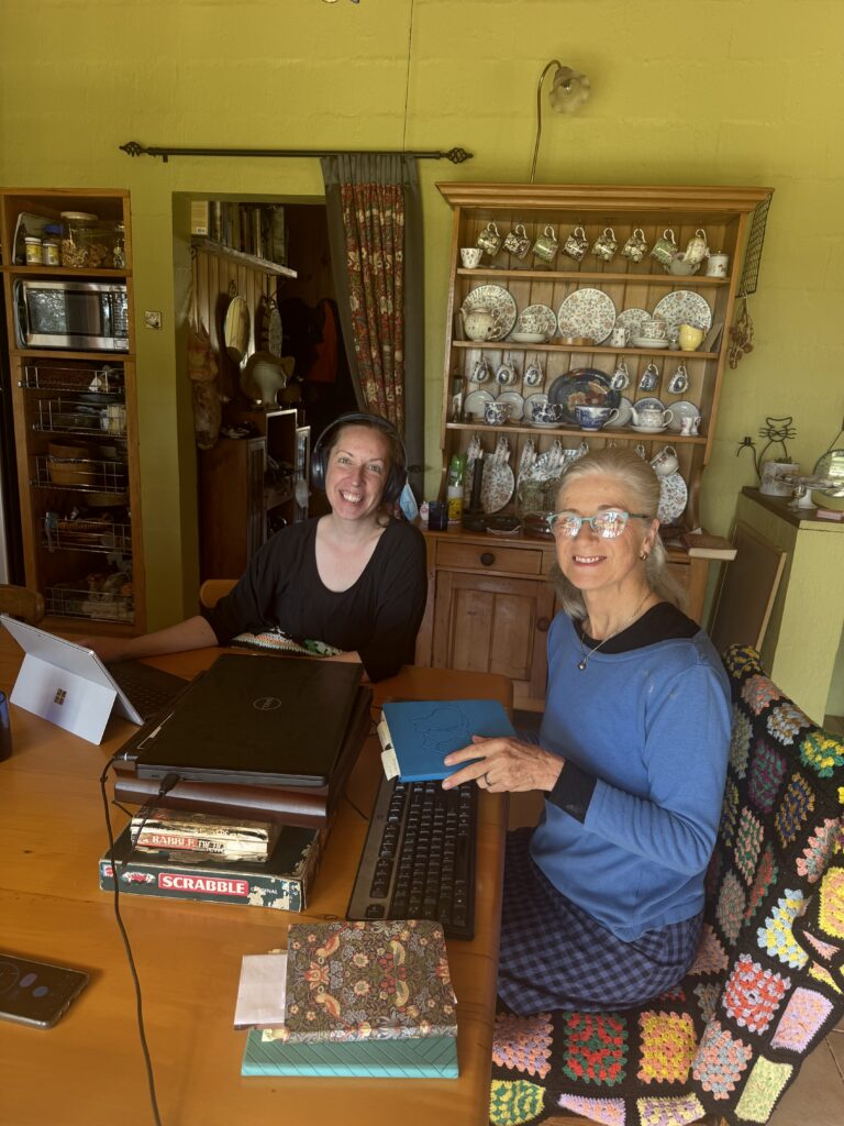 Leonie "Ruth" Acland and Rachael Massey focusing on the soul of our future steading journey